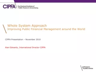 Whole System Approach Improving Public Financial Management around the World