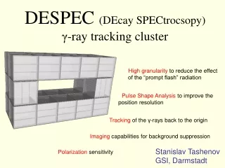 •  High granularity to reduce the effect   of the “prompt flash” radiation