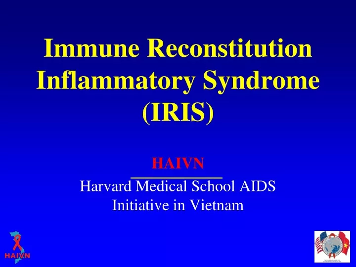immune reconstitution inflammatory syndrome iris
