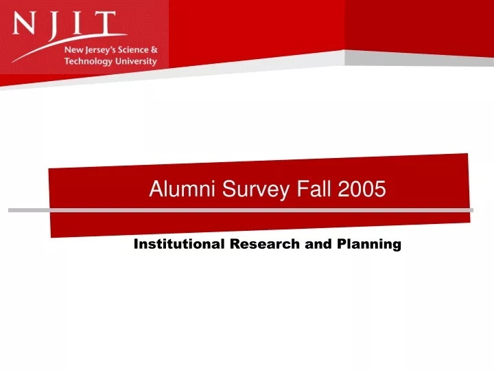 alumni survey fall 2005