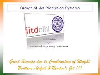 Growth of  Jet Propulsion Systems