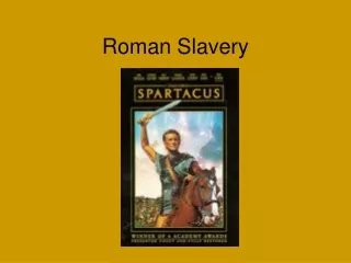 Roman Slavery