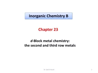 Inorganic Chemistry B