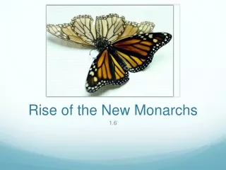 Rise of the New Monarchs