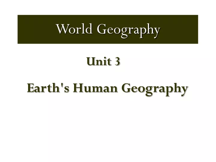 world geography