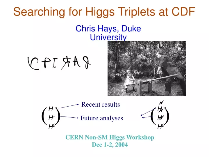 searching for higgs triplets at cdf