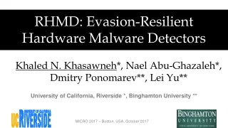 RHMD: Evasion-Resilient Hardware Malware Detectors