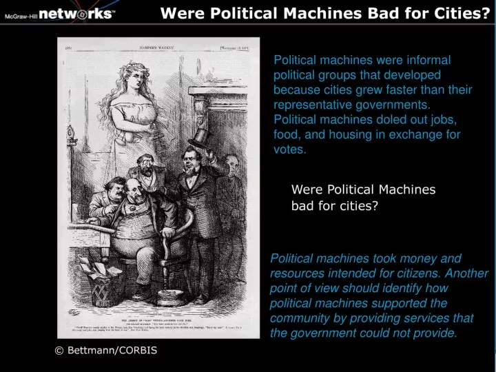 political machines were informal political groups
