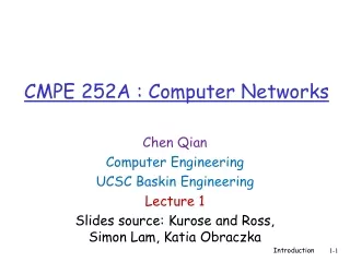 CMPE  252A  : Computer Networks
