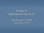 Puzzles in  International Relations