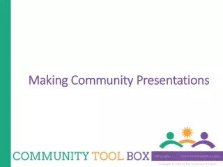 Making Community Presentations