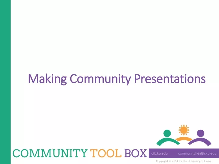 making community presentations