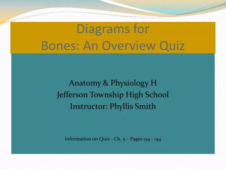 diagrams for bones an overview quiz