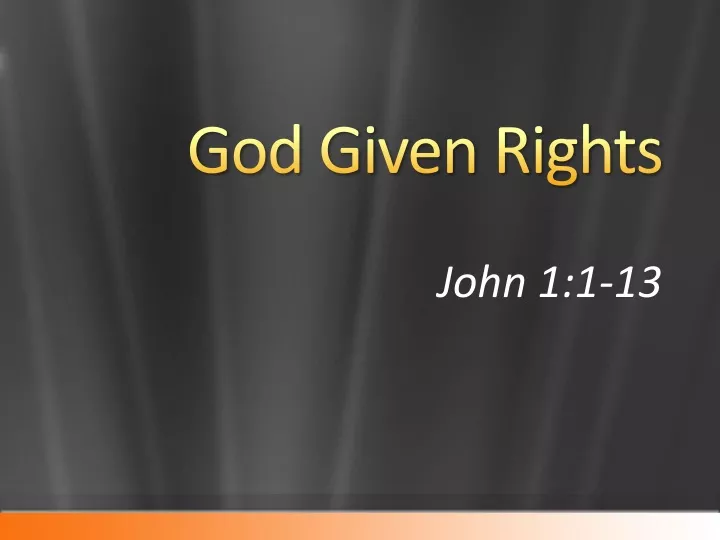 god given rights