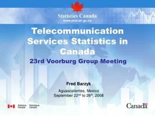 Telecommunication Services Statistics in Canada