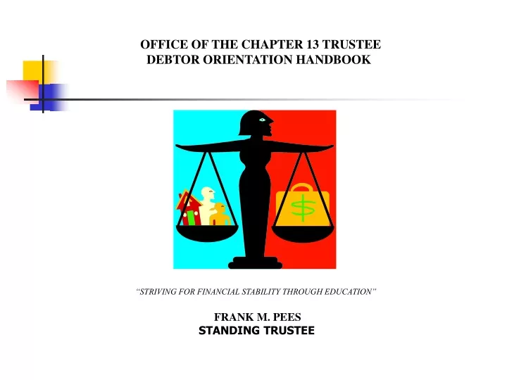 office of the chapter 13 trustee debtor