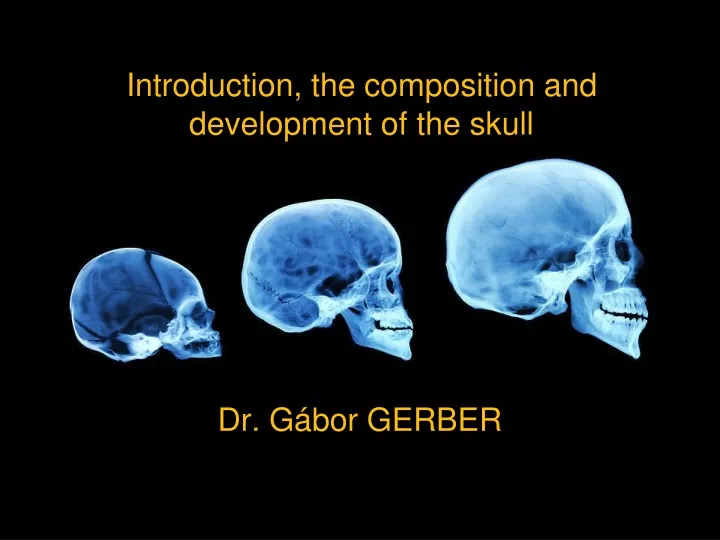 introduction the composition and development of the skull