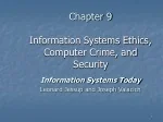 Ensuring Computer Ethics and Security: Safeguarding Information Systems - slide 1