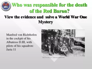 Who was responsible for the death of the Red Baron?