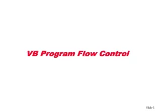 VB Program Flow Control