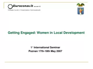 Getting Engaged: Women in Local Development