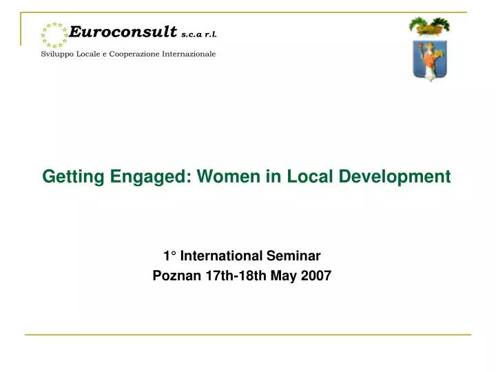 getting engaged women in local development