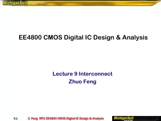 EE4800 CMOS Digital IC Design &amp; Analysis