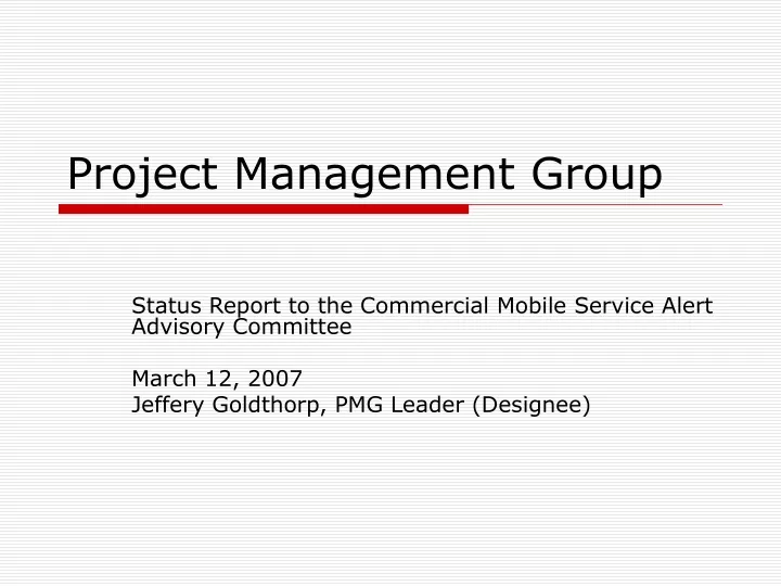 project management group