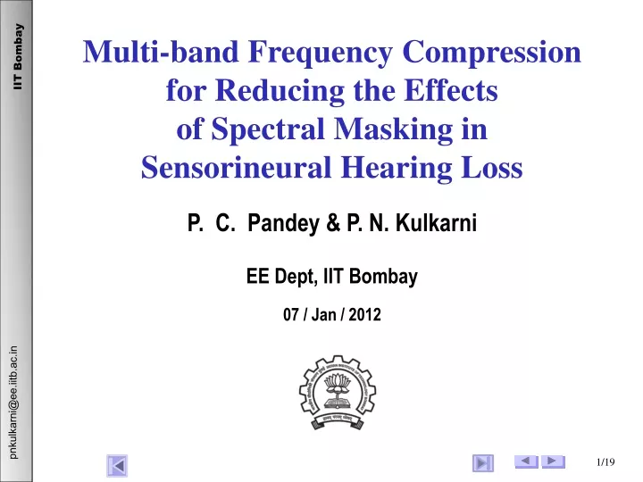 multi band frequency compression for reducing