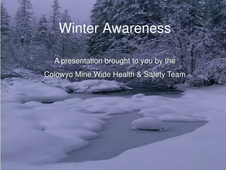 winter awareness