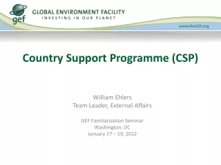 Country Support  Programme  (CSP)
