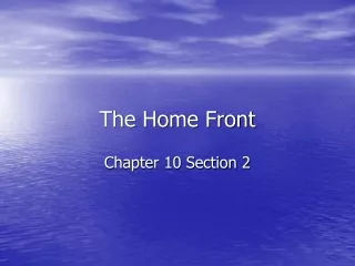 The Home Front