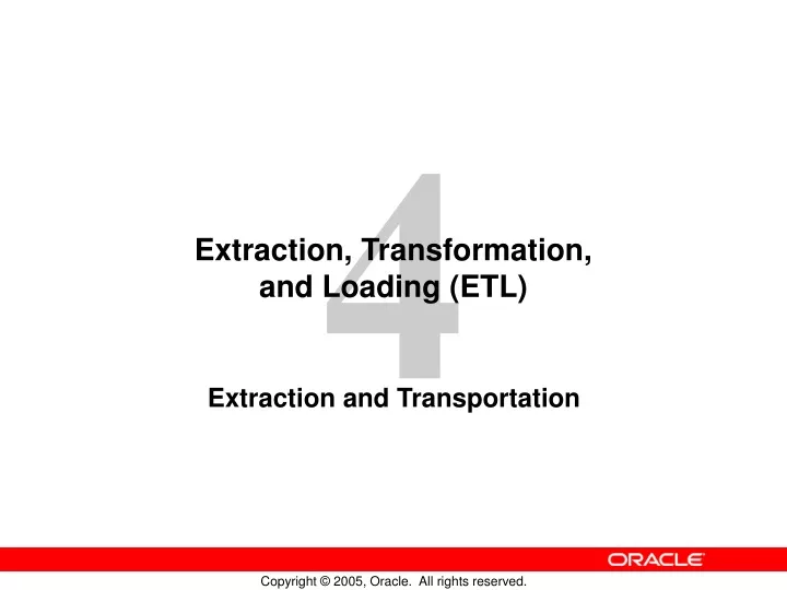 extraction transformation and loading etl