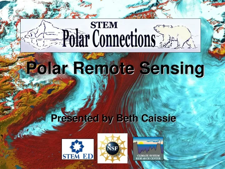 polar remote sensing