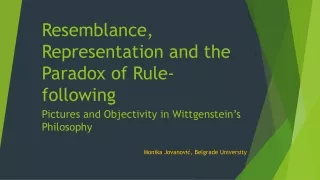 Resemblance, Representation and the Paradox of Rule-following