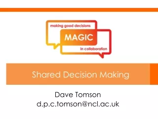 Dave Tomson d.p.c.tomson@ncl.ac.uk