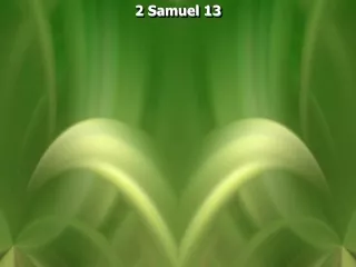 2 Samuel 13