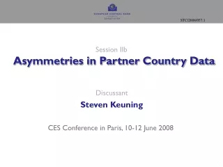 Session IIb   Asymmetries in Partner Country Data