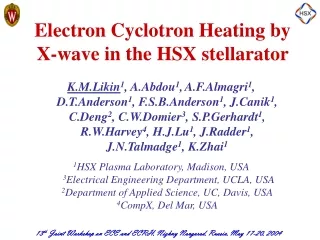 Electron Cyclotron Heating by X-wave in the HSX stellarator