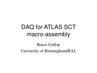 DAQ for ATLAS SCT  macro-assembly