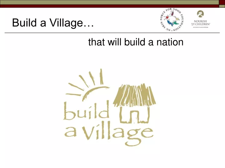build a village