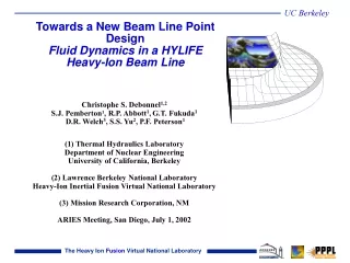 Towards a New Beam Line Point Design Fluid Dynamics in a HYLIFE Heavy-Ion Beam Line