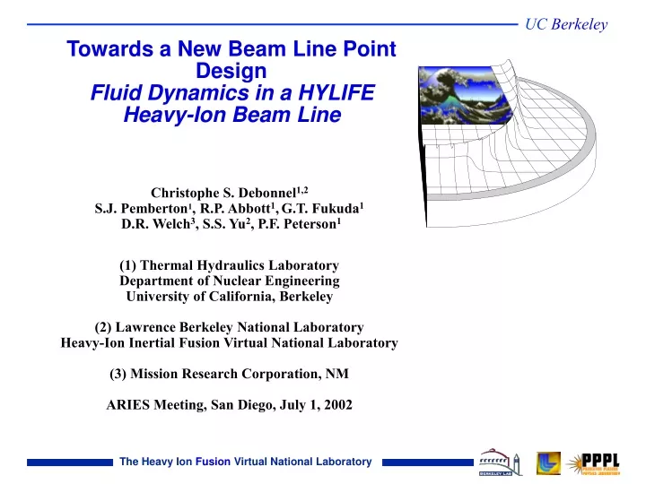 towards a new beam line point design fluid dynamics in a hylife heavy ion beam line