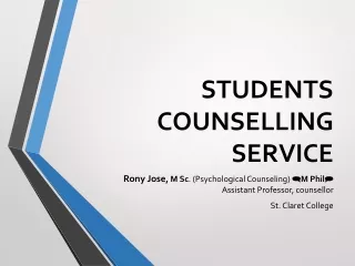 STUDENTS COUNSELLING SERVICE