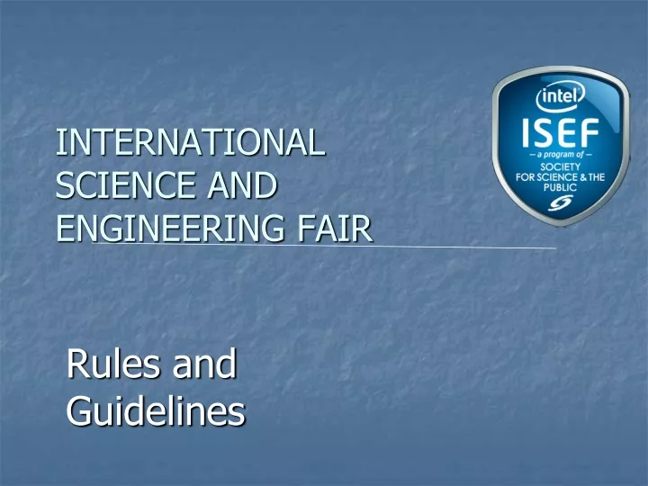 international science and engineering fair