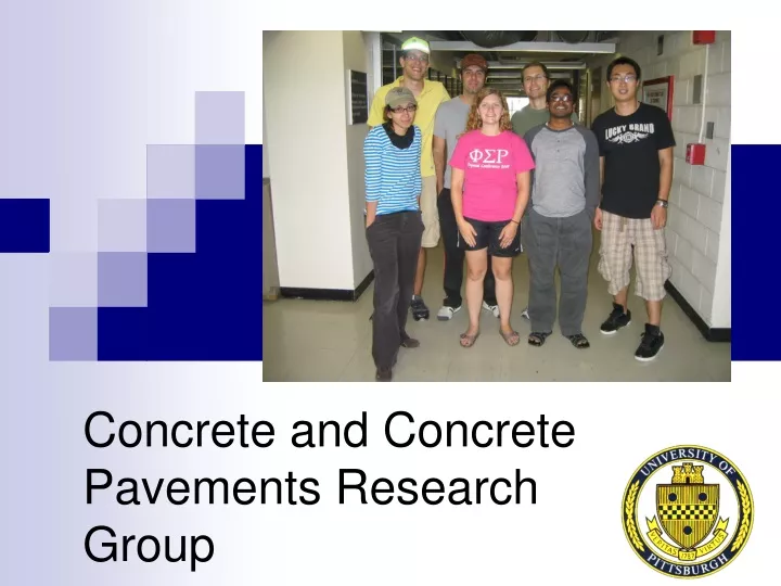 concrete and concrete pavements research group