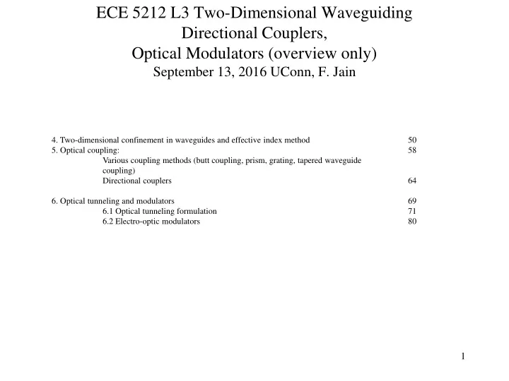 ece 5212 l3 two dimensional waveguiding