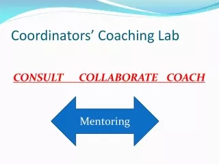 Coordinators’ Coaching Lab