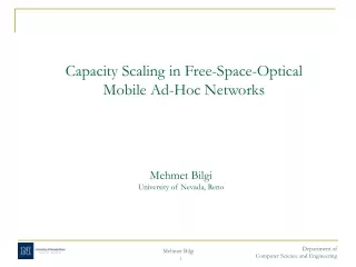 Capacity Scaling in Free-Space-Optical  Mobile Ad-Hoc Networks