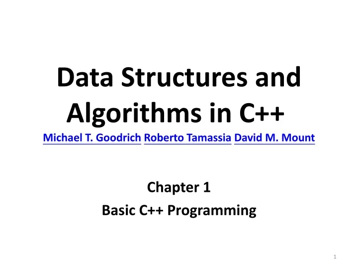 data structures and algorithms in c michael t goodrich roberto tamassia david m mount